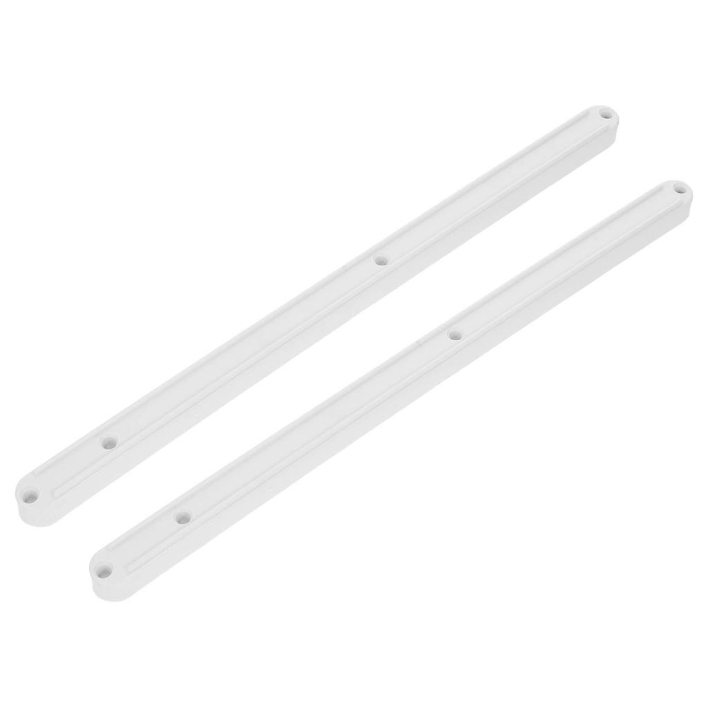  2 Pcs Plastic Drawer Rails Cabinet Slides Dresser Slider Replacement Soft and Furniture White Sliding