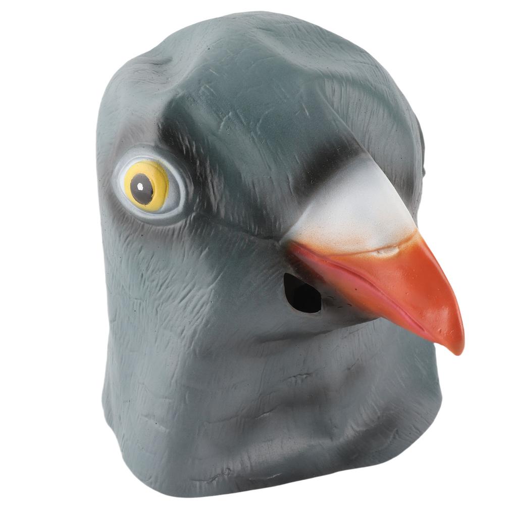 Animal Latex Mask Breathable Pigeon Latex Mask for Cosplay Party Festival