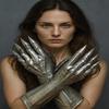 40.64 Cm Etched Medieval Gauntlet Gloves 18-Gauge Steel Gothic Armor Gloves Gift