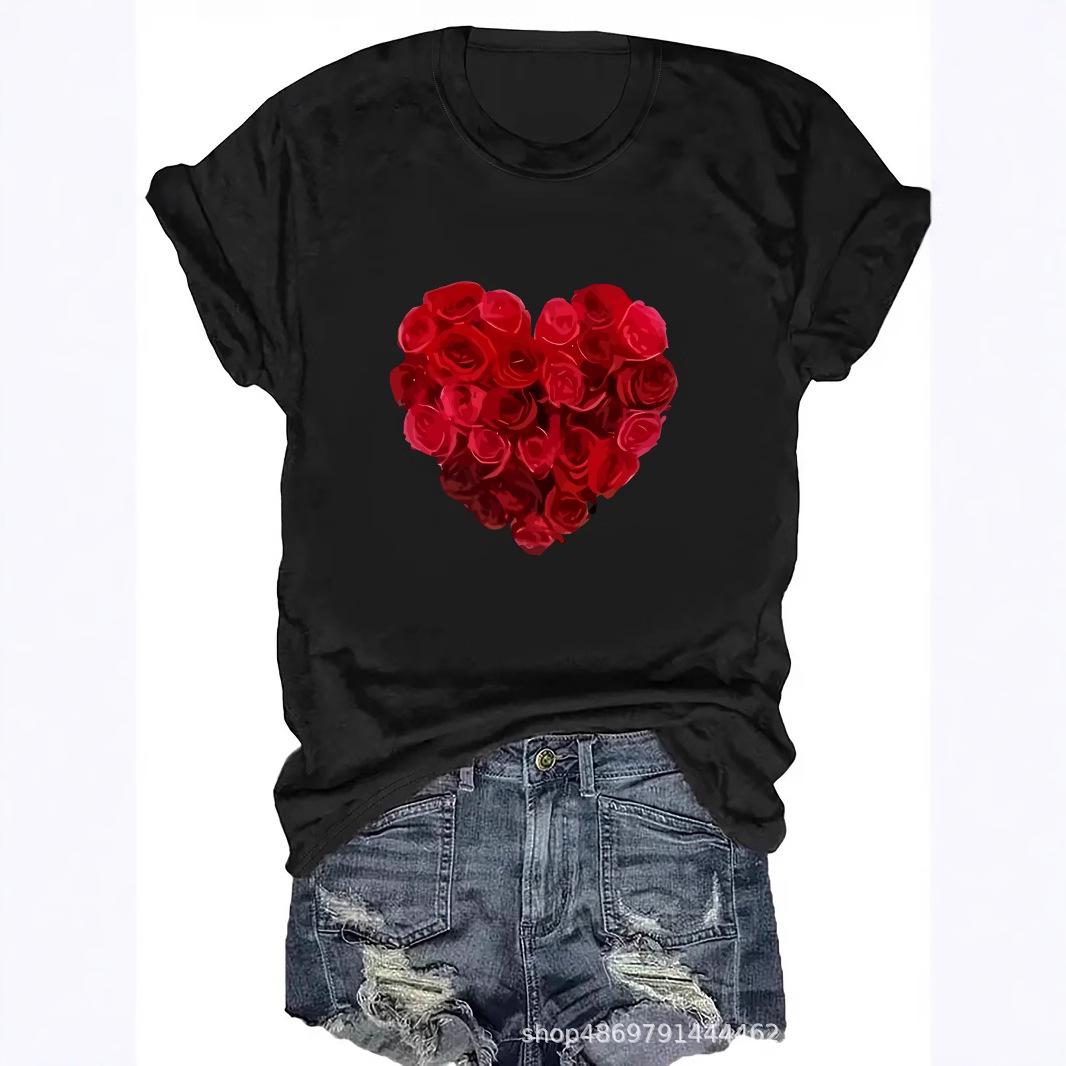 

Women s Fashion Round Neck T-Shirt L