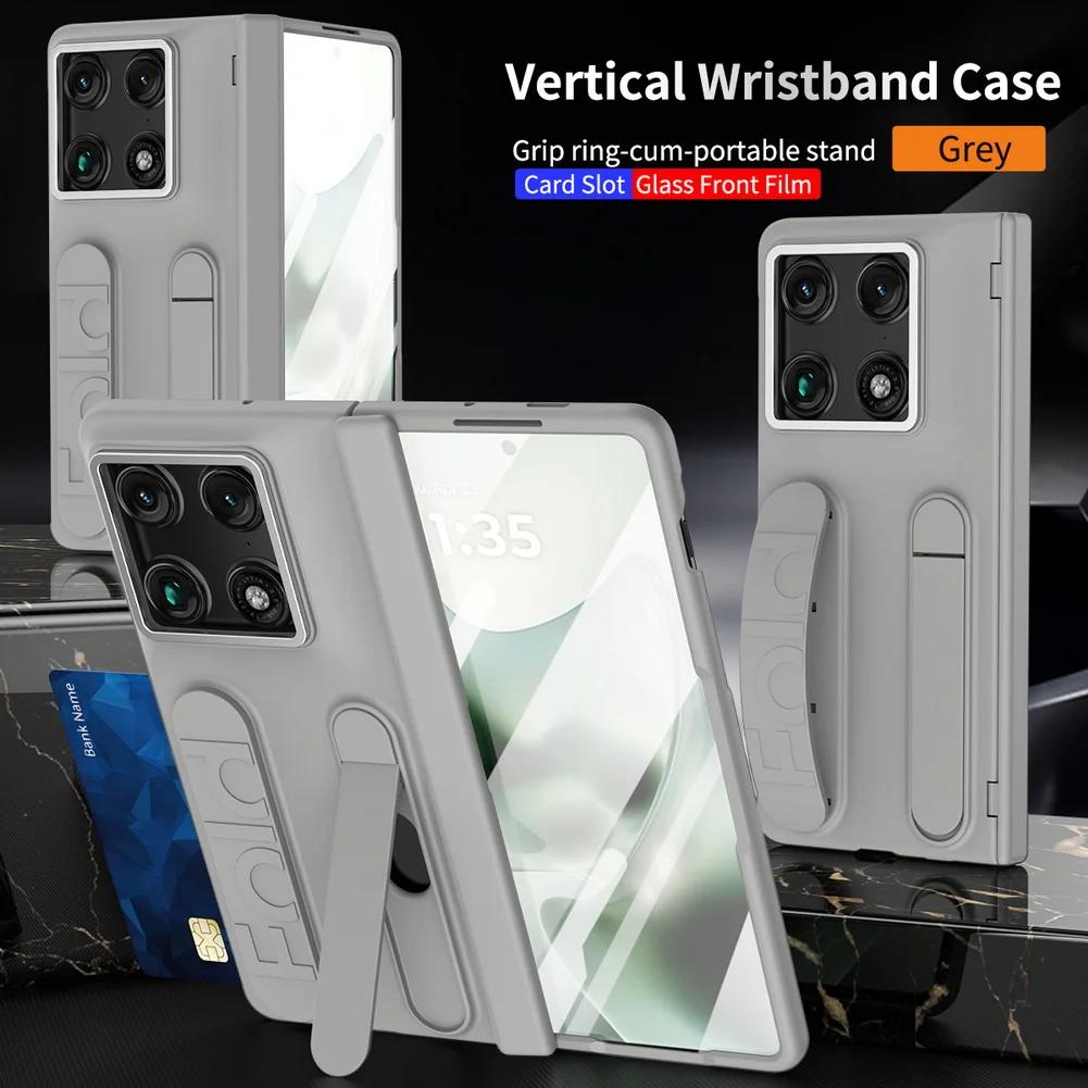 With Credit Card Slot Multifunctional Kickstand Wrist Strap Folding Case For Motorola Razr Fold Moto Razr Fold Protective Cover