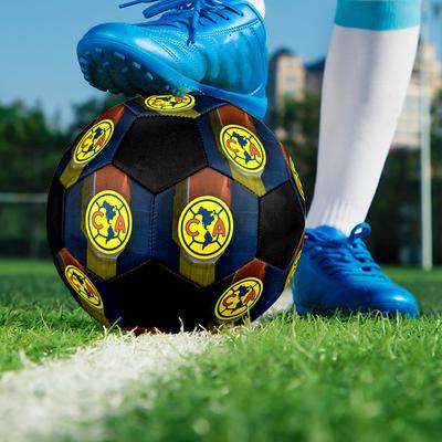 Clubs de Football Américain Ballon de Football en Salle Coloré Cousu à la Machine PVC Taille 5 Entraînement d'Équipe Prêt pour la Compétition Durable Rebond Élevé Cadeau Sportif Cool