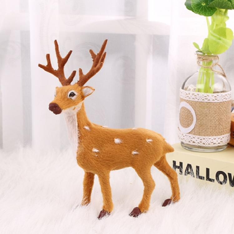 Deer Model Figurine Statues Decorations for Home Merry Christmas New Year Gifts