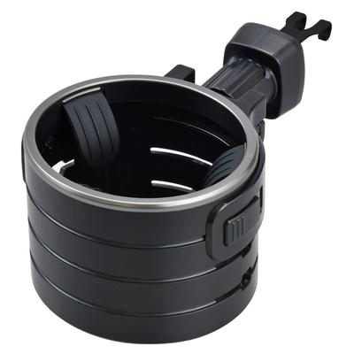 Seiwa WA110 Car Supplies, Drink Holder, Height Adjustment, AC Drink, Metal Black, Air Conditioner