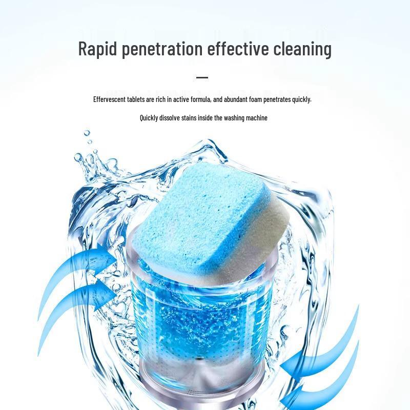 36er-Pack Brausetabletten zur Reinigung der Waschmaschinentrommel - Für vollautomatische Maschinen