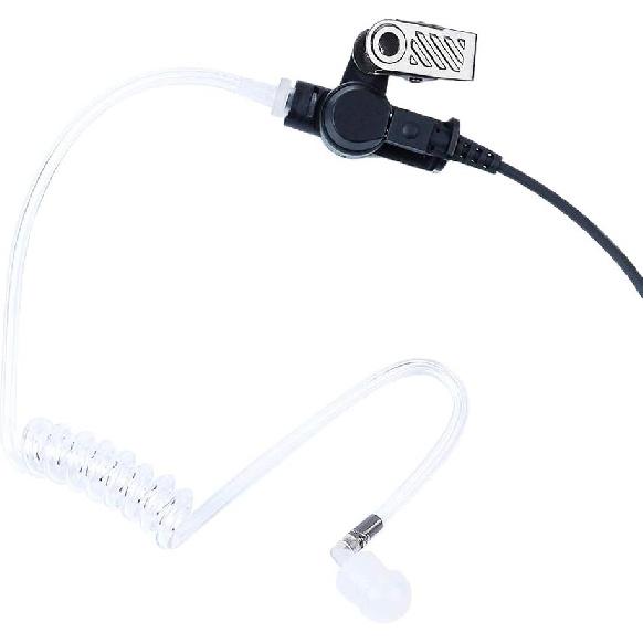 3.5mm Acoustic Tube Earpiece Listen only Headset Law Enforcement Surveillance Kit for Radio or Walkie Talkie Mic