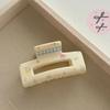 Lovely Korean Style Lattice Hair Crab Clip Triangle Square Acrylic Bow Hair Claw Hairgrip Flower Geometry Shark Clip Women