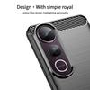 For Vivo V50 Lite 5G Back Cover MOFI Brushed Texture Carbon Fiber Soft TPU Case