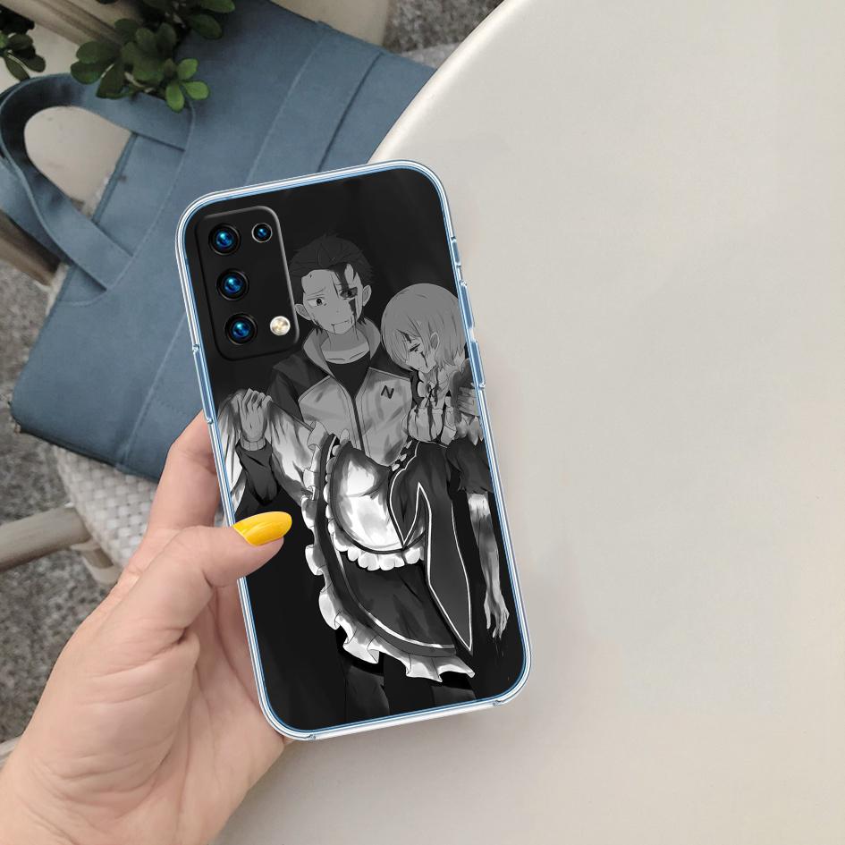 CJ48 Emilia Re Zero Ram Rem Soft Shell Transparent Phone Case for Motorola Moto G7 G8 G9 G84 G85 G73 G24 G15 Z2 Play Power Plus