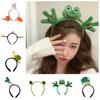 Cartoon Vegetable Headband Animal Frog Plush Hairband Gift   Girl