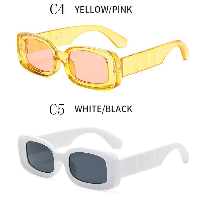 Women Square Colorful transparent Sunglasses Fashion Jelly Color Hip Hop Sunglasses Ladies classic Wild outdoor Shades Rectangle Sun Glasses