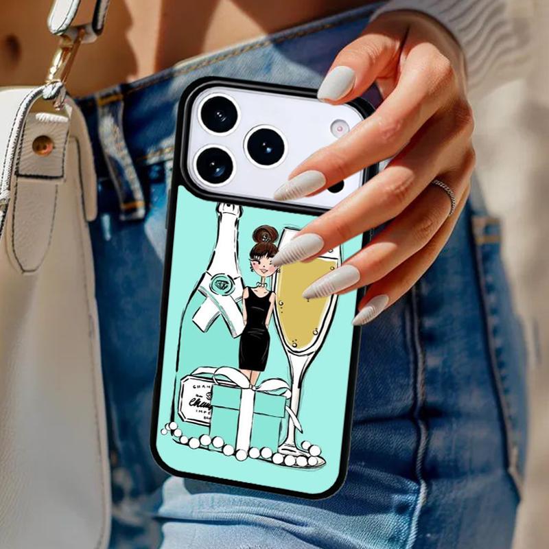 New York Lady Girl Phone Case For iPhone 17 Air 14 15 13 12 Max Cover For Apple 16e 11 Pro Max Plus Coque