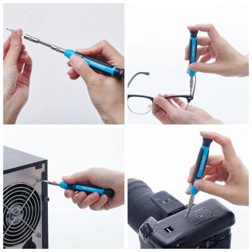 MECHMAX 68-Piece Ratchet Driver Bit & Socket Set with Magnetic Bits and Storage Case for Home, Office, Apartment, Car, Bike, Furniture, Electronics Pr