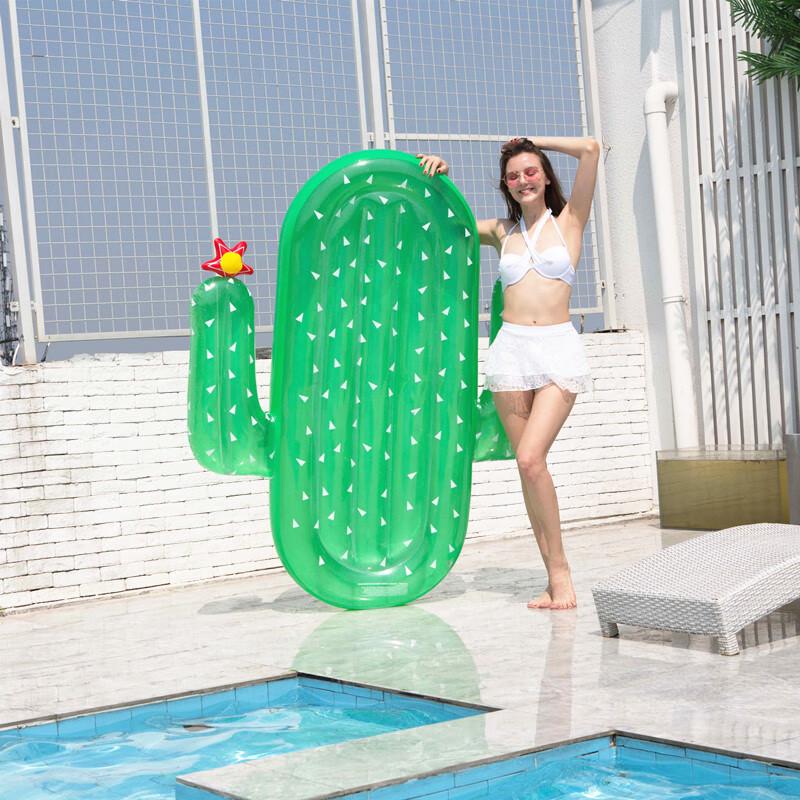 Adult Inflatable Green Cactus Pool Float