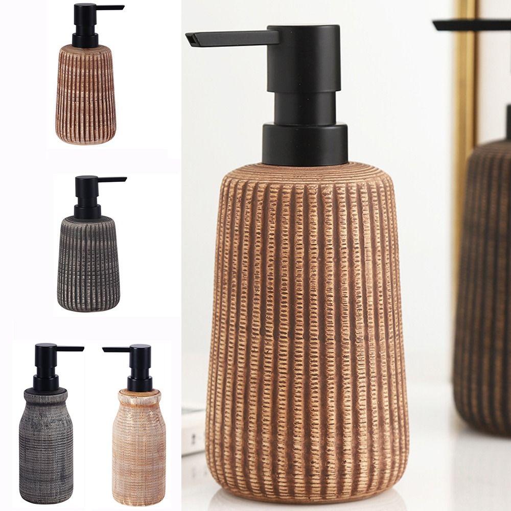 Kreativer Keramik-Seifenspender Vintage Flüssigkeitsbehälter Einfacher Handwaschspender Toilette