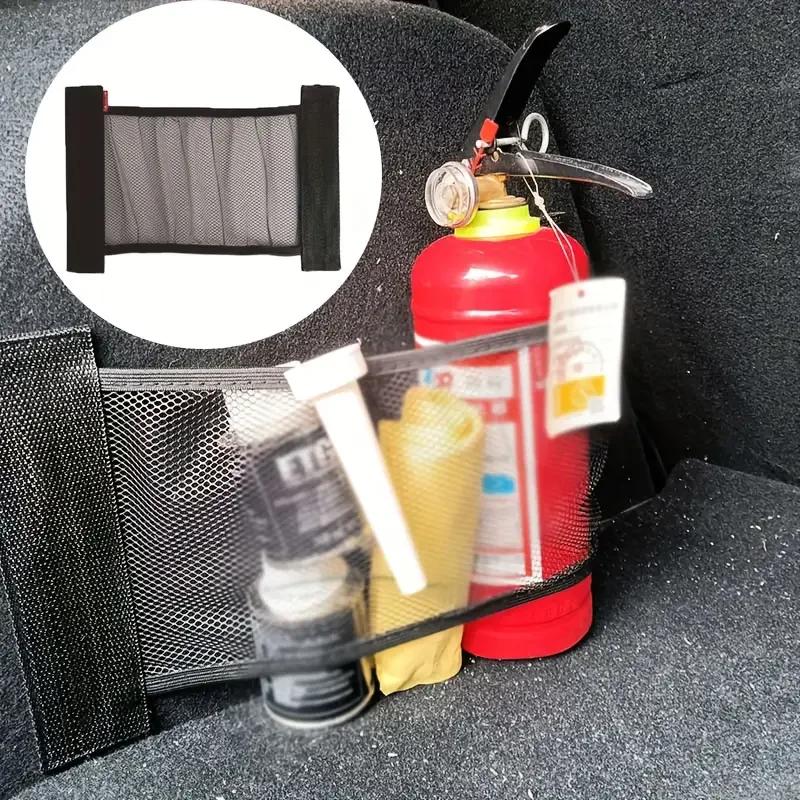 Car Back Rear Seat Storage Net Elastic String Net Universal Mesh Storage Bag Magic Sticker Auto Car Trunk Organizer Accessories