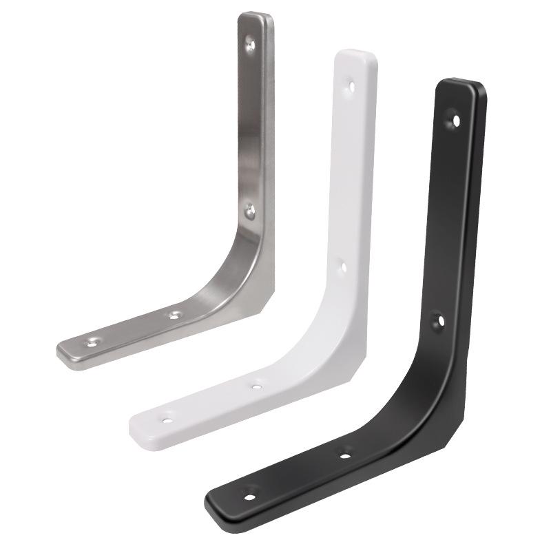 Triangular Wall Shelf Bracket: Bent, Load-Bearing Iron Support for Storage Racks