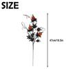 5PCS Artificial Halloween Flowers with Pumpkin Maple Leaf Branches Halloween Decorations Indoor for Office Home Mantel Vase Filler