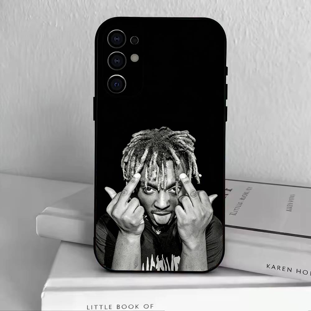 999-Juice WRLD-JW Phone Case Black Silicone Soft For Samsung S25,S24,S21,S22,S23,S30,Ultra,S20,Plus,Fe,Lite