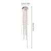 1Pc Long Pearl Tassel Jellyfish Brooch Women Diamond-Encrusted Pearl Tassel Corsage Badge Pins Suit Jacket Pin Clothing Gifts