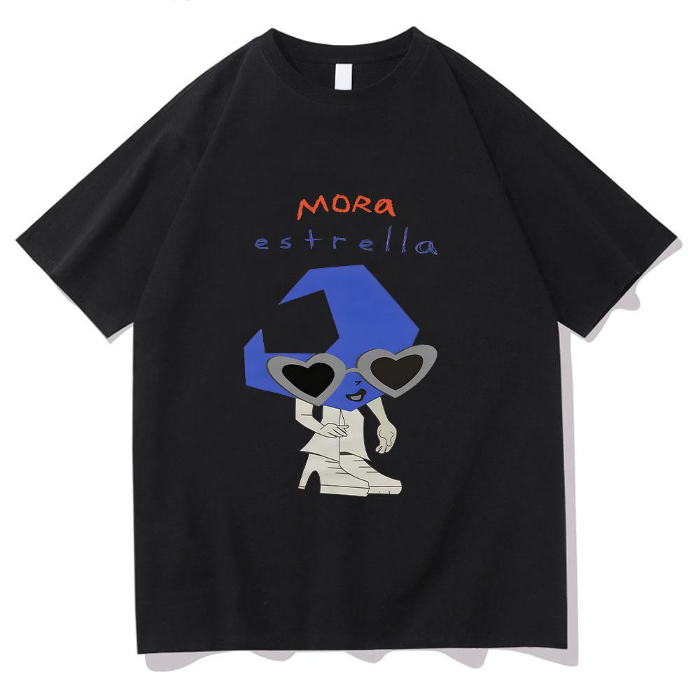 T-shirt imprimé graphique Mora Media Luna Vêtements Mora Merch Coton Unisexes Hauts Décontractés Femmes Hommes T-shirts Confortables Haute Qualité