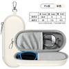Eyeglasses Case Dual Glasses Sunglasses Organizer with Zipper Closure Eyewear Storage Box for Men Women Travel