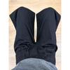 Black High-Waisted Wide-Leg Jeans for Women, Spring Season, Plus-Size, Loose Fit, Slimming, Casual Style, Long Straight-Leg Pants, Floor-Length