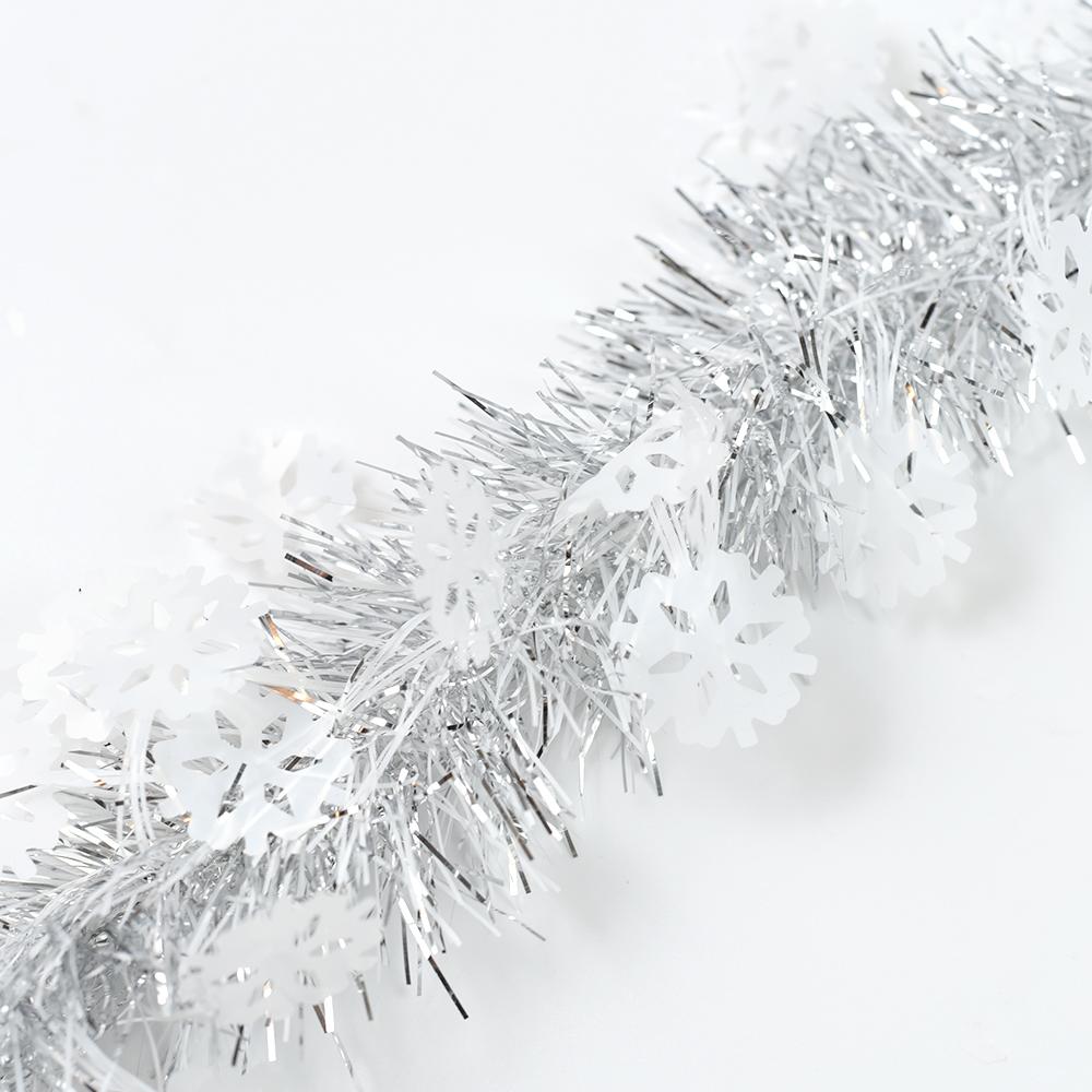 2M Foil Tinsel Ribbon Garland for Christmas Decoration Xmas Tree Wrapping Ribbon Christmas Ornaments New Year Decor Supplies