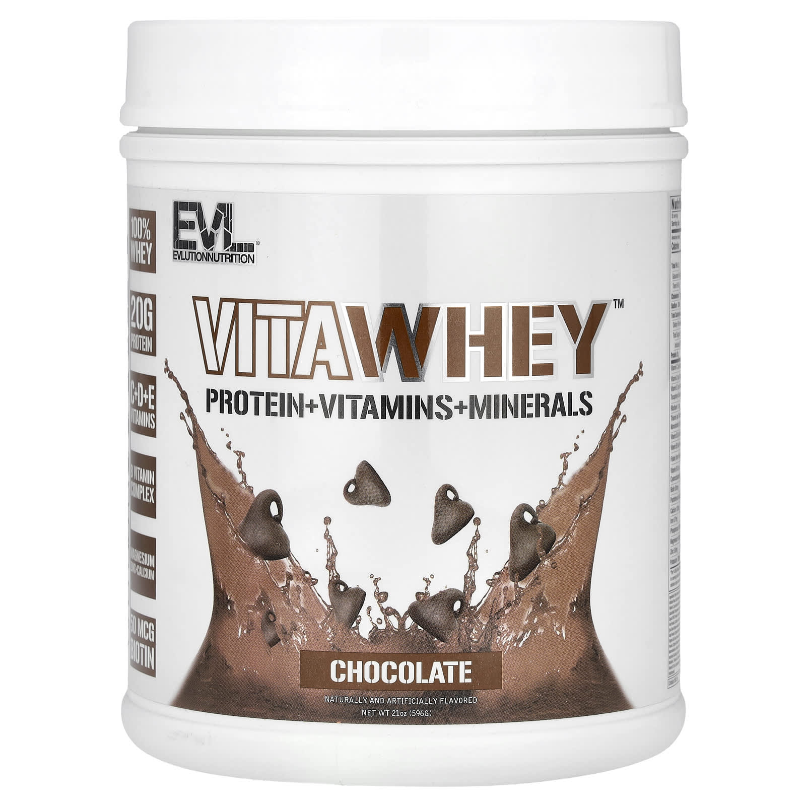 

EVLution Nutrition, VitaWhey, Chocolate, 21 oz (596 g)