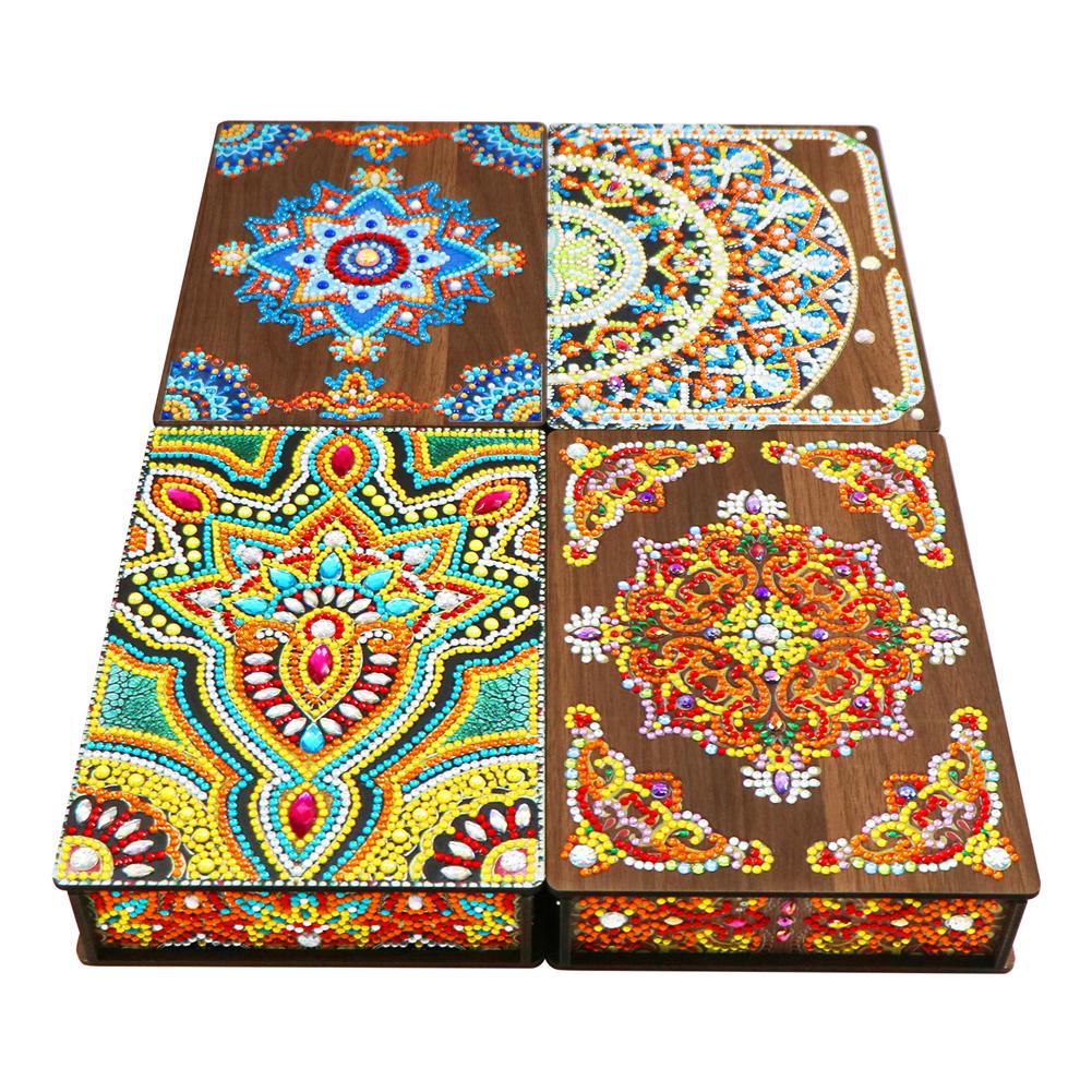 Diamond Painting Tissue Box DIY Resin Jewelry Box Containers Desktop Craft Storage Organizer Case Cosmetics Collection Storage