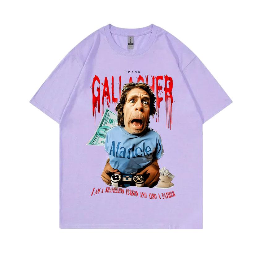 Hot Sale Shameless Frank Gallagher I Am A Shamlless Person and Also A Father Graphic Print T-shirt Men Vintage Oversized Tshirt