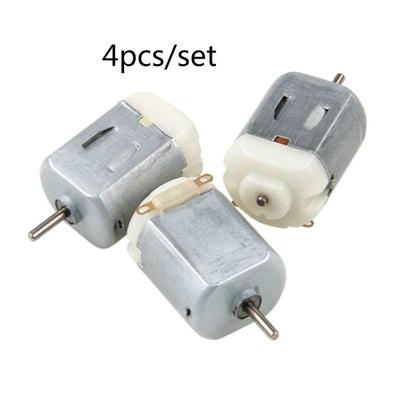 4pcs/set 130 Double Output Shaft DC Motor Toy Car 130 Electric Motor DIY Model Making