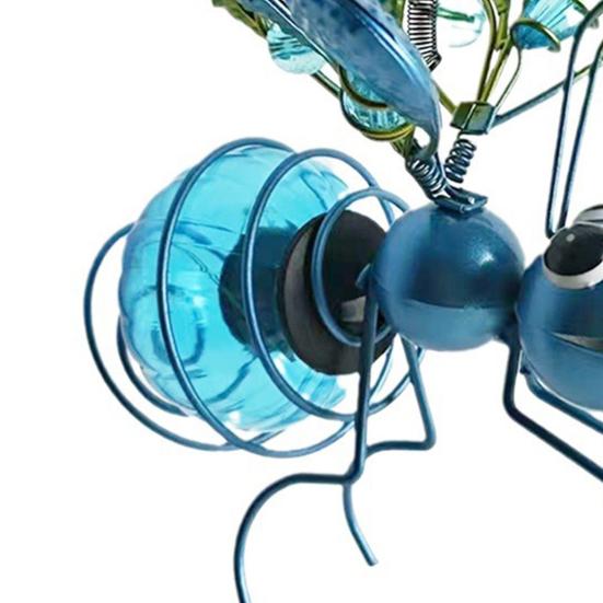 Outdoor Hanging Solar Light Soft Glow IP44 Waterproof Solar Powered Insect Shaped Lamp Garden Decoration