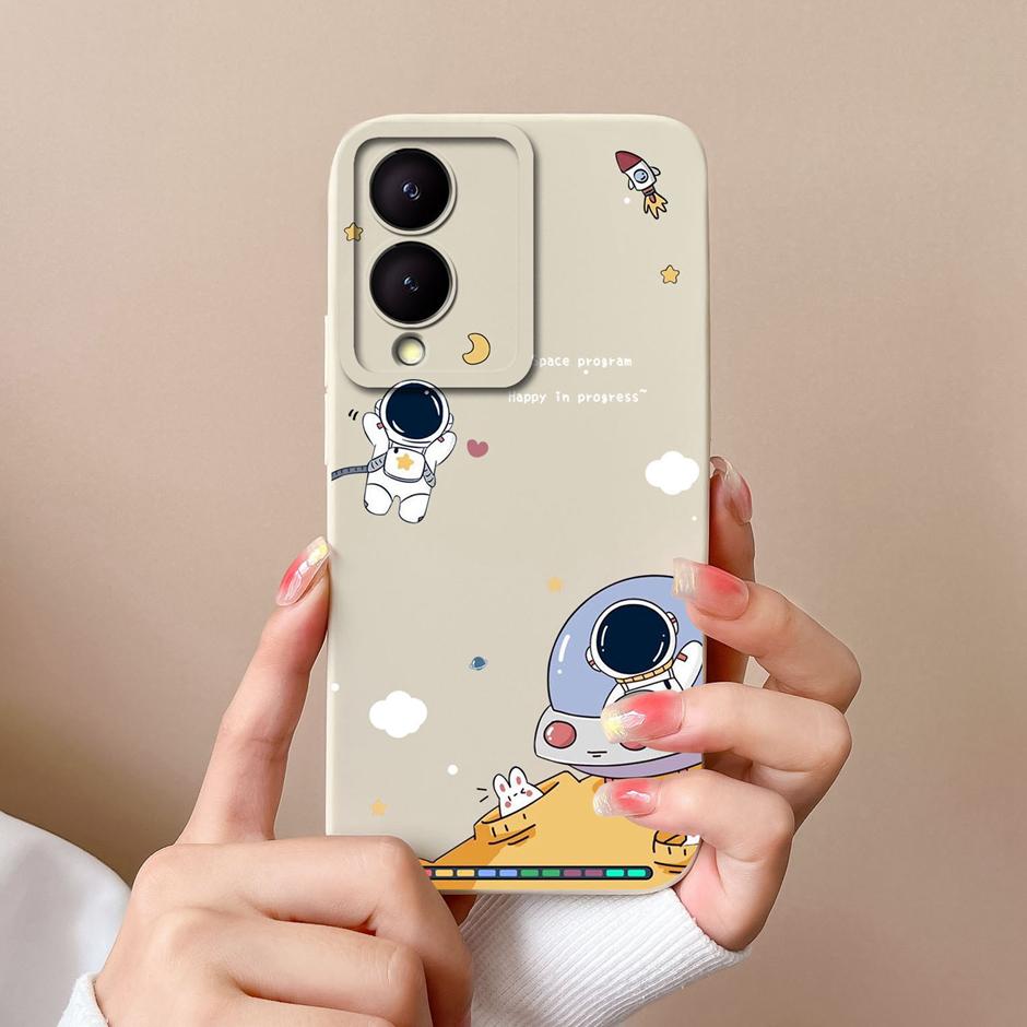 For VIVO Y17S 4G Phone Case Cute Sweet Girls Cartoons Matte Silicone Coque For VIVOY17S Y17s 4G High-quality New Design Funda