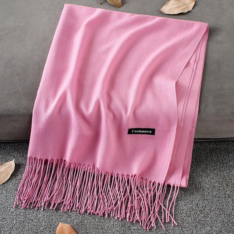 Sciarpa in cashmere spessa ed estesa autunno e inverno 2024, versatile sciarpa calda da donna, sciarpa a doppia faccia, scialle