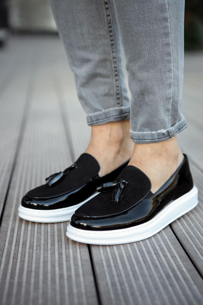 Chekich H Neue Kollektion CH002 Klassischer Loafer Pelle Schuh Weiß Schwarz Braun Tan
