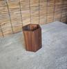 Black Walnut Solid Wood Pen Holder: Creative Storage Box for Office or Tea Ceremony Accessories