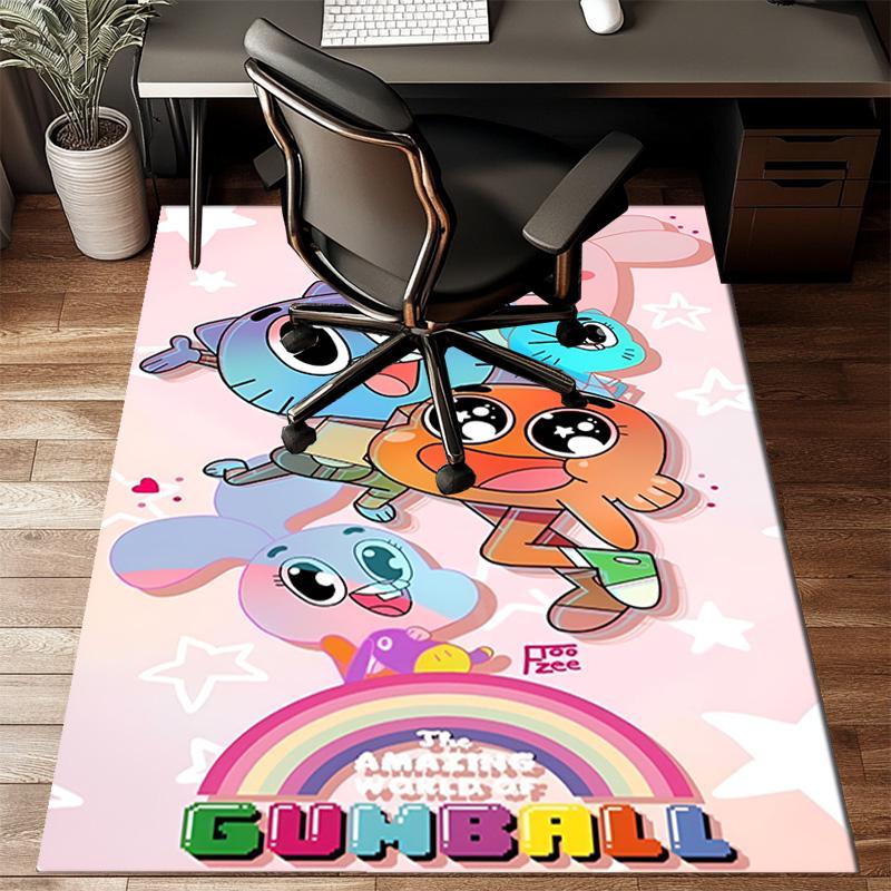 Gum-ball's Amazing World Floor Mat for Living Room, Game Rooms, Office, Bedroom, Office Floor Mat Playful Design, Christmas fan gifts