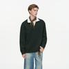 DREAM MADE Men's Layered V-Neck Polo Shirt