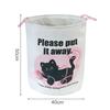 1pc Foldable Cute Laundry Basket Bathroom Dirty Clothes Storage Bucket Large Capacity Household Laundry Bag Clothes Organizer