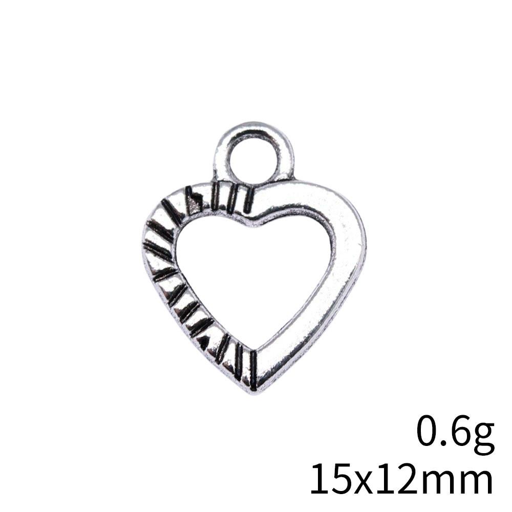 Back To School Charm Bracelet Hollow Peach Heart Charms Pendant Ornaments For Home Male Pendant