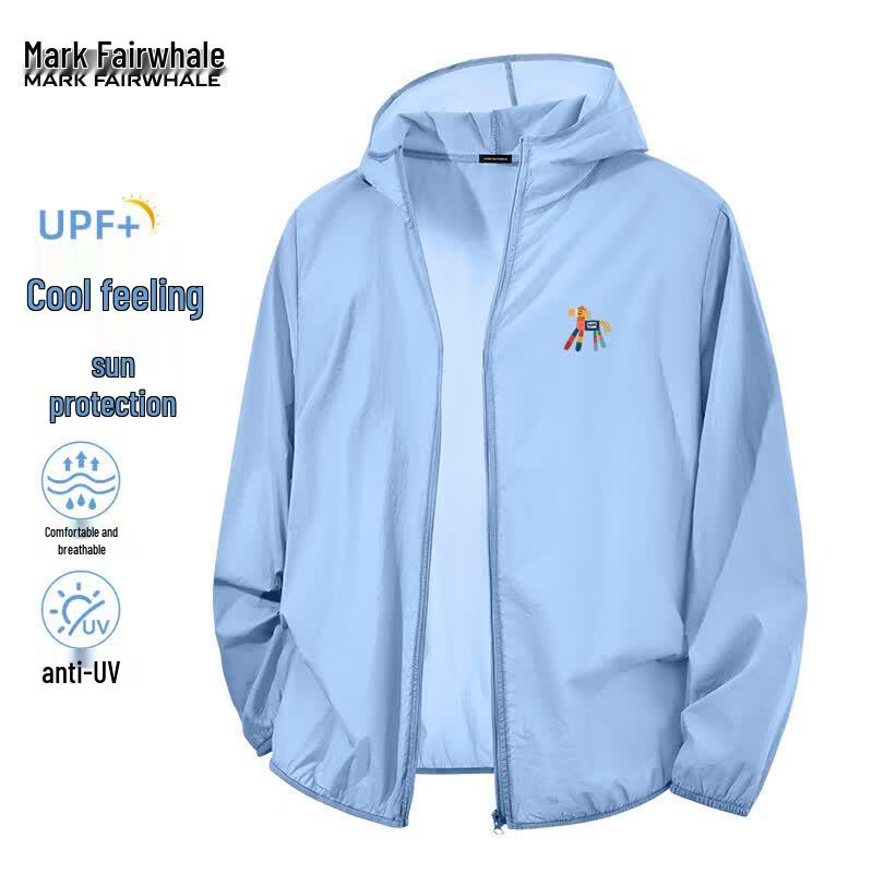 Mark Fairwhale Men's Hooded Lightweight Anti-UV Sun Protection Jacket