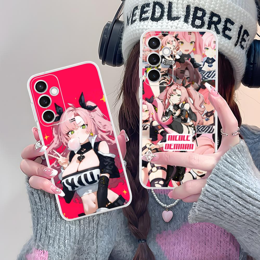 Zenless Zone Zero Nicole Phone Case for Samsung Galaxy S25 S24 S23 S22 S21Plus FE Ultra Clear Colorful Cover Luxury Smartphone