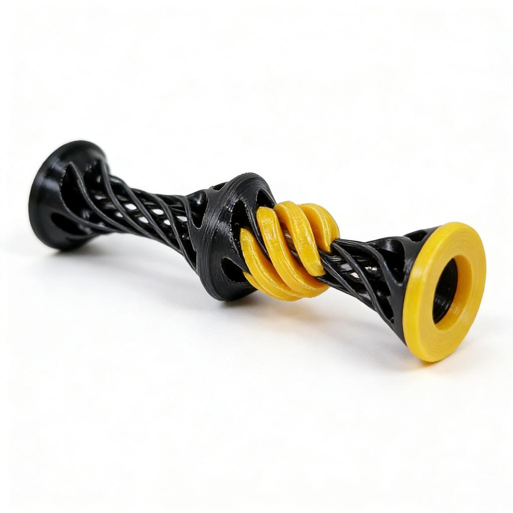 3D Printed Impossible Pyramid Passthrough Fidget Toys Diversification Kids Decompression Desk Ornament Double Layer Helical Tree