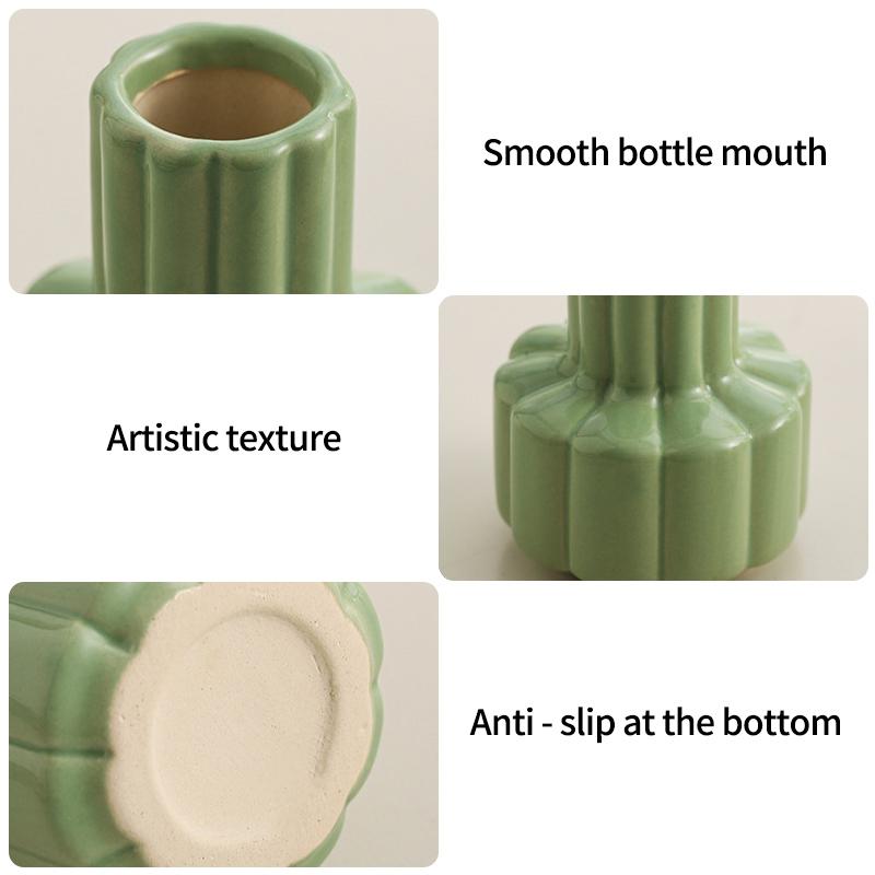 Ins Ceramics Vase Plant Flower Bottle Table Decoration Flower Vase Colorful Vases Wedding Decoration Home Decoration