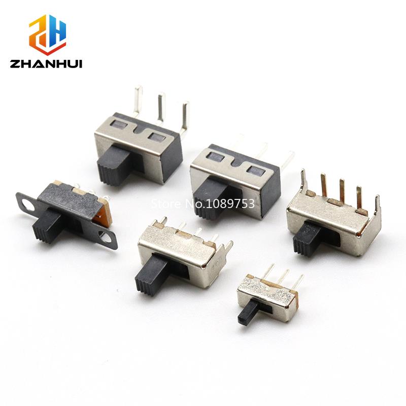 10PCS Mini Slide Switch DIP PCB Toggle Switch SPST SPDT 2/3 Pin Tactile Switch for Electronic Projects