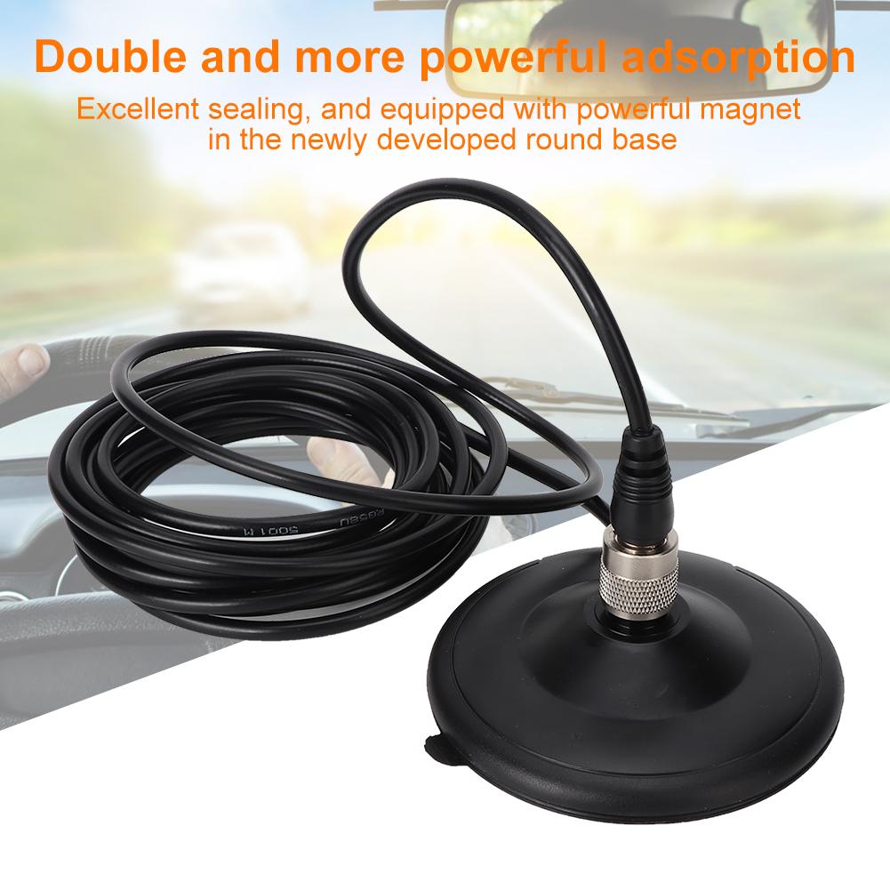 K707 VHF UHF Ultra Subțire Mini Puternic Radio Auto Mobil Antenă Magnetică Sucker Mount Base