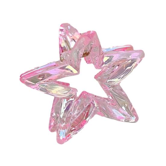 1/6Pcs Hairpin Strong Grip Metal Spring Hair Clips Hollow Star Design Secure Hold Hair Pins Lightweight Hair Accessories