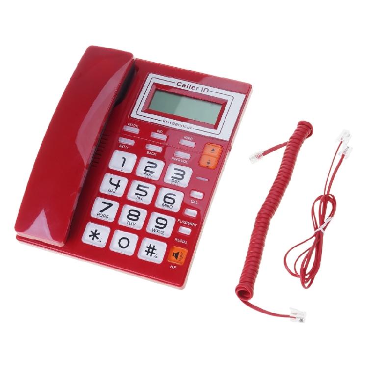 Corded Landline Phone Big Button Household Business Desktop Landline Telephone with LCD Display for Office Front Desk