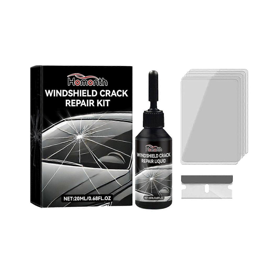 Limited time!!Homonth Car Windshield Crack Care Liquid Car Glass Care Tool Crack Adhesive less